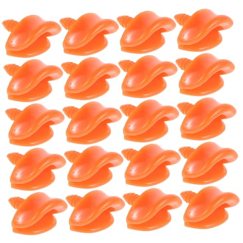 Kisangel 50 Stück Kleiner Entenschnabel Stockente Lustig Münder Mutter Mund Mini-Enten Kleinkinder Winzig Sachen Orange von Kisangel