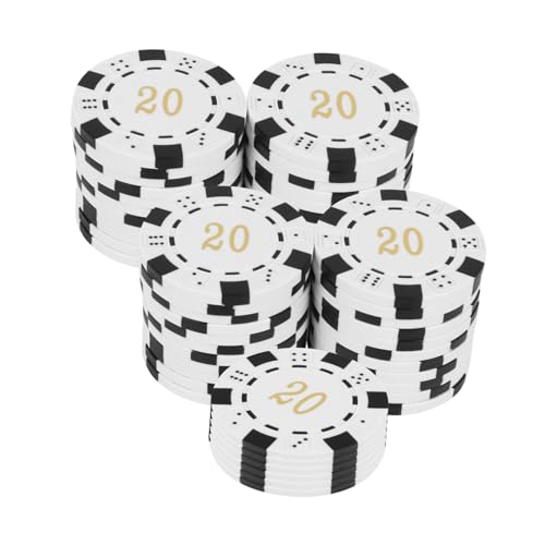 Kisangel 50 Stück Kunststoff Chips Bingo Spielzähler Runde Zahlenchips Leicht und Langlebig Für Poker Bingo und Belohnungen im Kindergarten Geeignet von Kisangel