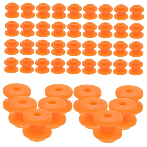Kisangel 50 Stück Kunststoff Riemenscheiben Single Slot Mini Pulley Zahnräder für Modellbau DIY Mechanik Lernzubehör Orange Kisangel 50 Stück Kunststoff Riemenscheiben Single Slot Mini Pulley Zahnräder für Modellbau DIY Mechanik Lernzubehör Orange von Kisangel