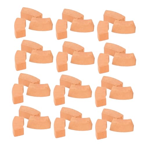 Kisangel 50 Stück Mini Brick Modellbausteine Realistischem Design DIY Bauklötze für Bastelprojekte Fördert Feinmotorik und Beim Hausbau von Kisangel