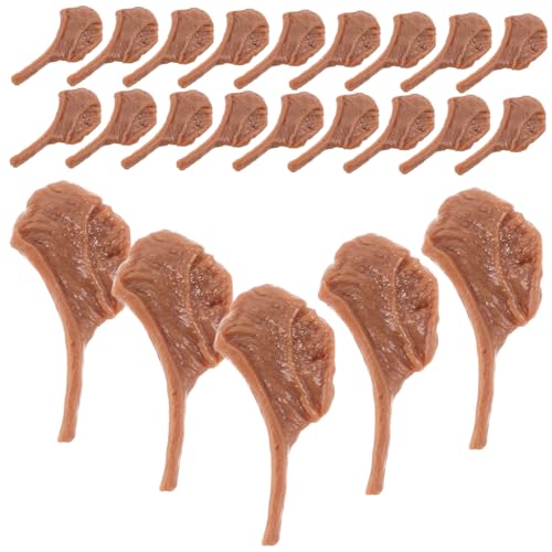Kisangel 50 Stück Miniatur Realistisches Steak Modell Detailgetreue Fake Food Dekoration Farbecht Kompakt Vielseitig für Fotografie DIY Basteln Büro und Marktpräsentation von Kisangel