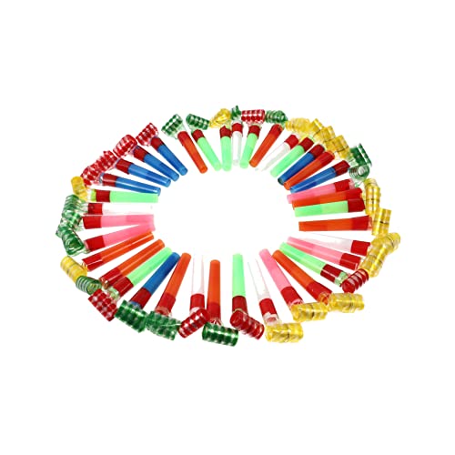Kisangel 50 Stück Partytröten Cheer Whistles Blasgeräusche für Kindergeburtstag Hochzeiten Karneval und Sportevents Partyaccessoires für Unvergessliche Feiern von Kisangel