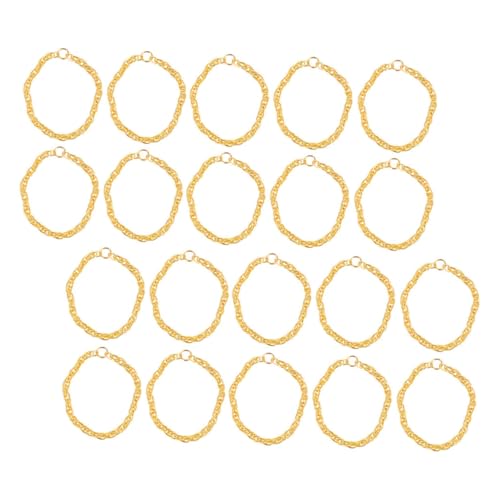 Kisangel 50 Stück Puppe verkleiden Sich Halskette Und Zubehör für Babypuppen Mini-Babypuppe Puppenschmuck für Puppen Stellen Sie Sich Schmuck vor Minikette Legierung Golden von Kisangel