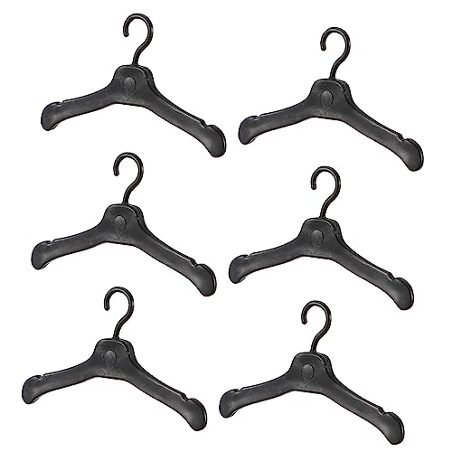 Kisangel 50 Stück Puppenkleiderbügel aus Kunststoff Kompakte Mini Puppenaufhänger zur Sicheren Aufbewahrung und Organisation von Puppenkleidung Leicht und Platzsparend für Puppenoutfits von Kisangel
