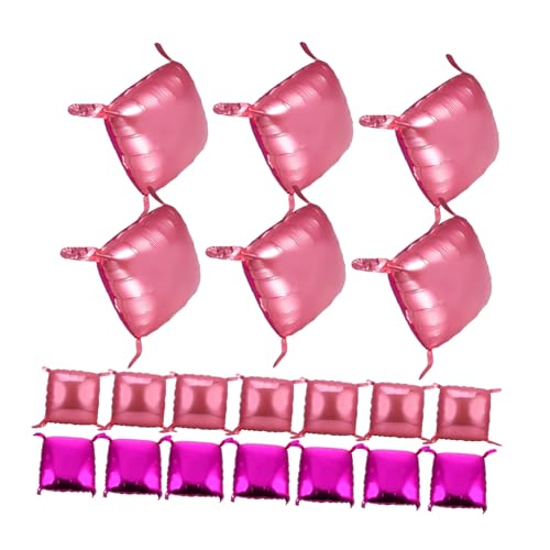 Kisangel 50 Stück Quadratischer Ballon Wand Hintergrund Geburtstagsfeier Dekoration Luftballons Für Geburtstagsfeiern Groß Quadratischer Folienballon Runden Aluminiumfolie von Kisangel