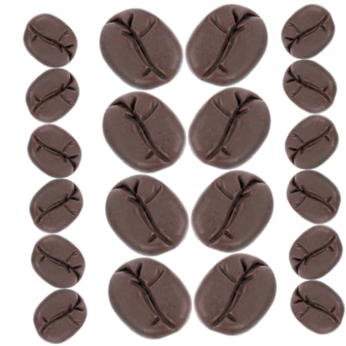 Kisangel 50 Stück Simulierte Kaffeebohnen Gefälscht Fälschung Realistisch Kaffeebohne Als Spielküchenzubehör Bäckereifoto Requisite Kaffee- Spielzeugnahrung Harz Coffee von Kisangel