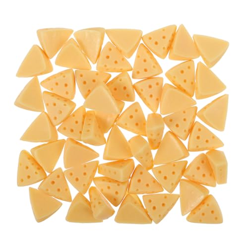 Kisangel 50 Stück Simuliertes Käsekuchenzubehör Miniatur Falsches Käse Bausatz künstliches Käsemodell künstlicher Käse realistisch Dessert-Modelle Harz Yellow Kisangel 50 Stück Simuliertes Käsekuchenzubehör Miniatur Falsches Käse Bausatz künstliches Käsemodell künstlicher Käse realistisch Dessert-Modelle Harz Yellow von Kisangel