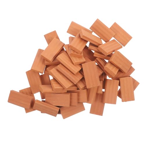 Kisangel 50 Stück Simuliertes Ziegelzubehör Mini-Bausteine winzig gefälscht Wände Gebäude Miniatur-Wandziegel Mini-Gartenziegel Dekorative Ziegel Mini-Steine Boden Kisangel 50 Stück Simuliertes Ziegelzubehör Mini-Bausteine winzig gefälscht Wände Gebäude Miniatur-Wandziegel Mini-Gartenziegel Dekorative Ziegel Mini-Steine Boden von Kisangel