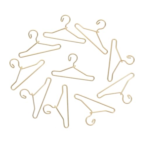 Kisangel 50 Stück Teiliges Metall Mini Kleiderbügel für Puppenkleidung Goldfarbig Doll Clothes Support Platzsparend und Praktisch für Puppen Kleiderschrank Spielzeugzimmer Kisangel 50 Stück Teiliges Metall Mini Kleiderbügel für Puppenkleidung Goldfarbig Doll Clothes Support Platzsparend und Praktisch für Puppen Kleiderschrank Spielzeugzimmer von Kisangel