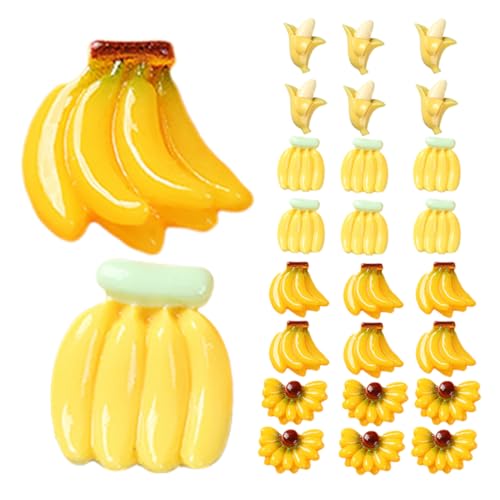 Kisangel 50 Stück Teiliges Miniatur Bananen aus Resin Farbenfrohe Künstliche Mini Bananen für Bastelprojekte Dekorationen DIY Kunst Party Deko und Kreative Displays Kisangel 50 Stück Teiliges Miniatur Bananen aus Resin Farbenfrohe Künstliche Mini Bananen für Bastelprojekte Dekorationen DIY Kunst Party Deko und Kreative Displays von Kisangel