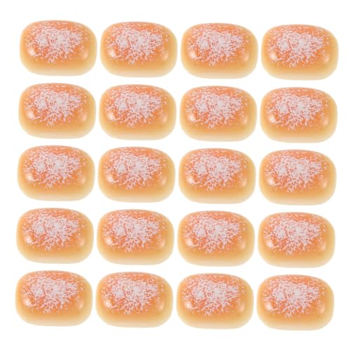 Kisangel 50 Stück Teiliges Miniatur-Resin-Brot Künstliche Mini-bäckerei-Dekoration Realistische Kokosnussbrot Nachbildung Langlebige Mini-küchenornamente für DIY Bastelbedarf und Hausdekor Kisangel 50 Stück Teiliges Miniatur-Resin-Brot Künstliche Mini-bäckerei-Dekoration Realistische Kokosnussbrot Nachbildung Langlebige Mini-küchenornamente für DIY Bastelbedarf und Hausdekor von Kisangel