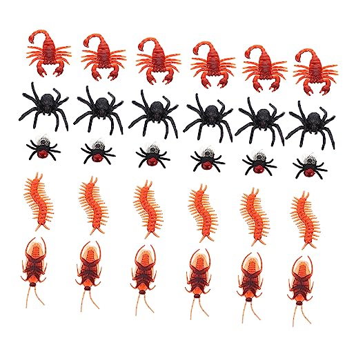 Kisangel 50 Stück Teiliges Realistische Insektenmodelle Täuschend Echte Streichspielzeuge für Halloween und Aprilscherz Lebensechte Skorpione Hundertfüßer Kakerlaken und Spinnen für Kisangel 50 Stück Teiliges Realistische Insektenmodelle Täuschend Echte Streichspielzeuge für Halloween und Aprilscherz Lebensechte Skorpione Hundertfüßer Kakerlaken und Spinnen für von Kisangel