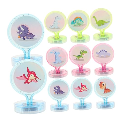 Kisangel 50 Stück Tierrobbe für Kinderstempel Stempel für Geschenkideen Belohnungsstempel Selbstfärbende Stempel Stempel-Partygeschenke für Plastik von Kisangel