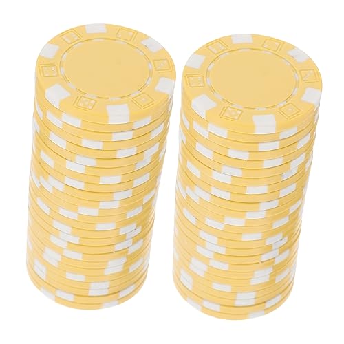 Kisangel 50 Stück Unterhaltungskreis Film Zähler Für Pokerspiele Chips Für Pokerspiele Mit Zahlen Pokerchip-münze Jetons Poker-Gaming-Chips Spielzähler Plastik Weiß von Kisangel