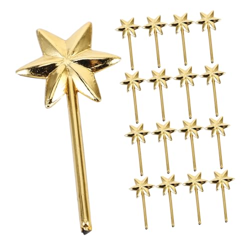 Kisangel 50 Stück Zauberstäbe Prinzessinnengeschenke Prinzessinnenstäbe Für Kleine Mädchen Prinzessin Gastgeschenke Feenstab Feenhafte Partydekorationen Plastik Golden von Kisangel