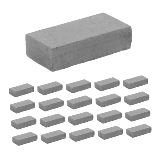 Kisangel 50 Stücke Gebäude Modell Ziegel Deck Bremse Ziegel Bausteine ​​Ton Schwarz von Kisangel