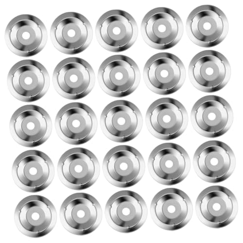 Kisangel 50stücke Kuppel-Glocken Metallene Klingenring-Cymbals Percussion Instrument Zubehör Klangqualität Verbessern Vielseitiges Spiel Schlagzeuge Innenöffnung von Kisangel