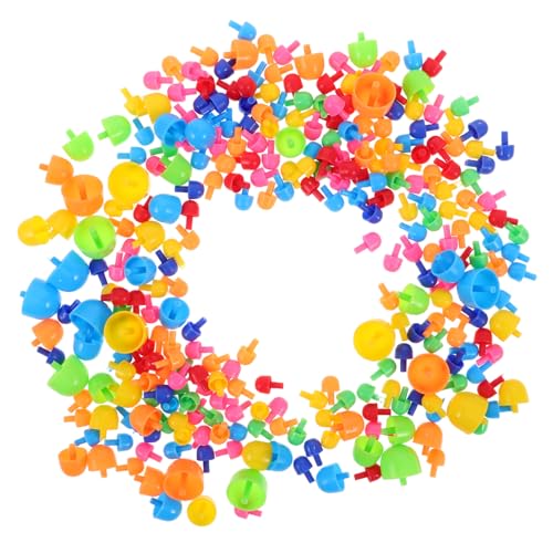 Kisangel 592 STÜCKE Teiliges Pilz Nagel mit Großen und Kleinen Nägeln Kreatives DIY Steckbrett Puzzle für Vorschulkinder Fördert Feinmotorik Handgeschicklichkeit und Kognitive Entwicklung von Kisangel