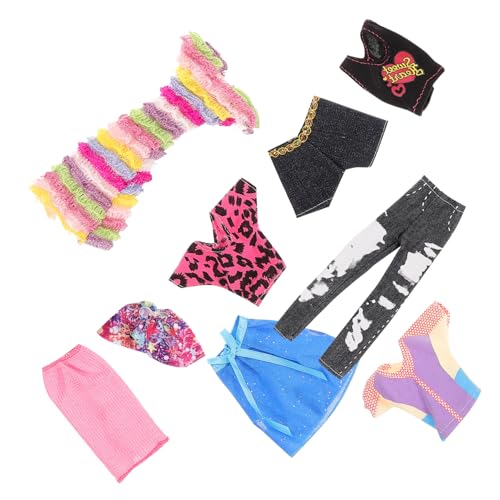 Kisangel 5Sätze Puppenkleidungsset Teiliges Austauschbares Puppenkostüm Outfits Für Puppen DIY Puppenzubehör Für Verkleiden Kisangel 5Sätze Puppenkleidungsset Teiliges Austauschbares Puppenkostüm Outfits Für Puppen DIY Puppenzubehör Für Verkleiden von Kisangel