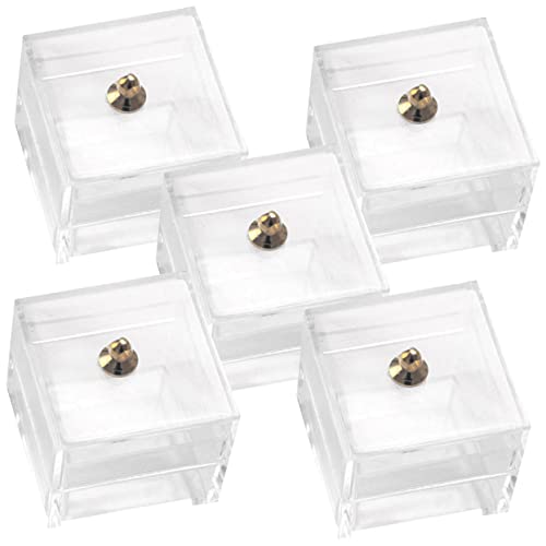 Kisangel 5Stücke Aufbewahrungsboxen Transparente Kunststoffbehälter Zubehör für Puppenhäuser DIY Deko für Schlafzimmer Wohnzimmer und Langlebig und Praktisch Kisangel 5Stücke Aufbewahrungsboxen Transparente Kunststoffbehälter Zubehör für Puppenhäuser DIY Deko für Schlafzimmer Wohnzimmer und Langlebig und Praktisch von Kisangel