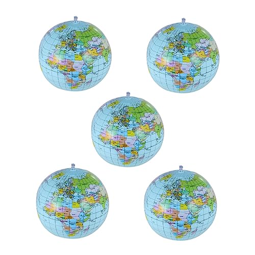 Kisangel 5Stücke Aufblasbare Kugeln Design Strandballspielzeug Für Erwachsene Leicht Und Tragbar Für Strand Und Langlebig Und Einfach Zu Lagern Kisangel 5Stücke Aufblasbare Kugeln Design Strandballspielzeug Für Erwachsene Leicht Und Tragbar Für Strand Und Langlebig Und Einfach Zu Lagern von Kisangel