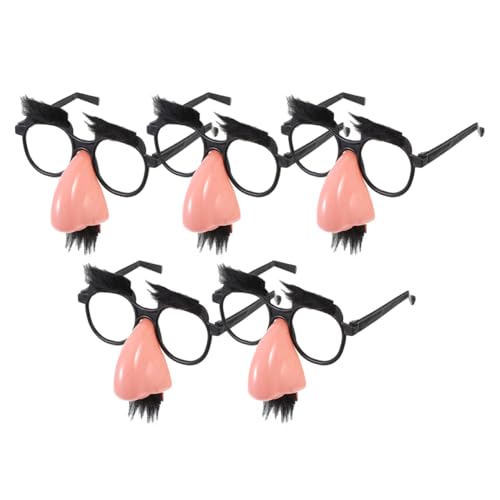 Kisangel 5Stücke Kreative Bartbrillen mit Großer Nase Lustige Partybrille für Erwachsene Kostümzubehör für Fasching Geburtstagsfeiern und Festivals Kisangel 5Stücke Kreative Bartbrillen mit Großer Nase Lustige Partybrille für Erwachsene Kostümzubehör für Fasching Geburtstagsfeiern und Festivals von Kisangel