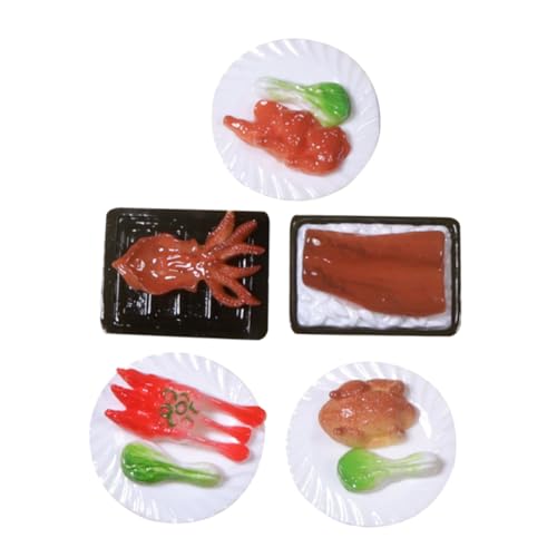 Kisangel Miniatur Lebensmittel Modelle 5 Stücke Künstliche Lebensmitteldekoration für Puppenhaus Realistische Resin Essen Requisiten für Küche und Spielzeug Kisangel Miniatur Lebensmittel Modelle 5 Stücke Künstliche Lebensmitteldekoration für Puppenhaus Realistische Resin Essen Requisiten für Küche und Spielzeug von Kisangel
