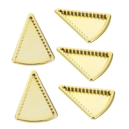 Kisangel 5Stücke Miniaturgeschirr Goldene Mini Teller Und Tabletts Für Puppenhaus DIY Handwerk Dekoration Mini Zubehör Modelle Für Requisiten von Kisangel