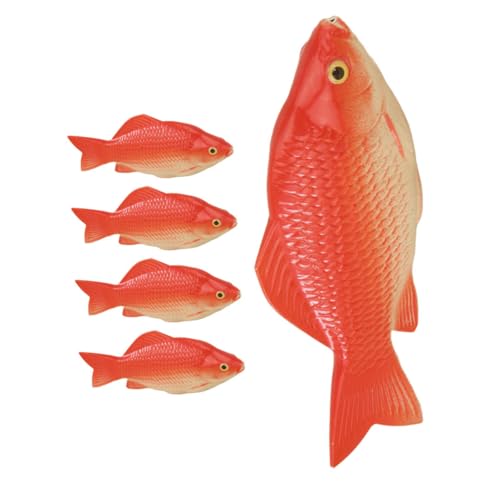 Kisangel 5Stücke Realistische Fischfiguren Für Aquarien Lebensechte Deko Für DIY Ornamente Und Lehrmodelle Für Kinderzimmer Und Terrarien von Kisangel