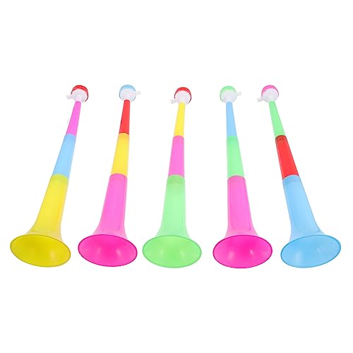 Kisangel 5Stücke Teiliges Teleskop Trompeten Für Lärmmacher Für Sportveranstaltungen Party Accessoires Tragbares Zu Bedienen Für Schul Und Sportevents von Kisangel