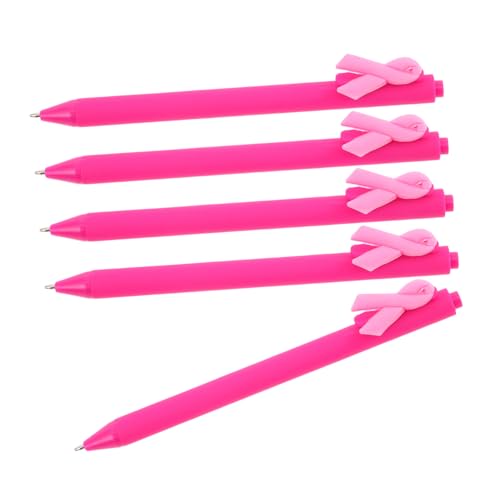 Kisangel 5stücke Ribbon Kugelschreiber Pinke Kunststoff Kugelschreiber Für Studenten Lustige Und Dekorative Schreibstifte Mit Glattem Schreibgefühl Für Charity-Events Kisangel 5stücke Ribbon Kugelschreiber Pinke Kunststoff Kugelschreiber Für Studenten Lustige Und Dekorative Schreibstifte Mit Glattem Schreibgefühl Für Charity-Events von Kisangel