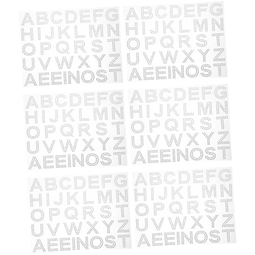 Kisangel 6 Blätter Strass-Aufkleber Buchstaben-strassaufkleber Selbstklebender Strassstein Dekorativ Zum Basteln Buchstabe Strass Klebstoff -Strasssteine Silver Acryl Kisangel 6 Blätter Strass-Aufkleber Buchstaben-strassaufkleber Selbstklebender Strassstein Dekorativ Zum Basteln Buchstabe Strass Klebstoff -Strasssteine Silver Acryl von Kisangel