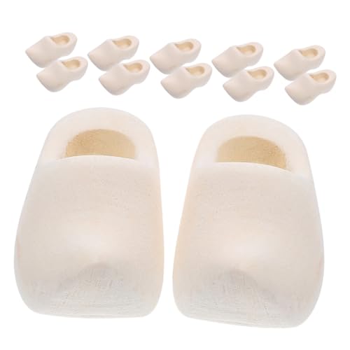 Kisangel 6 Paare Mini Holzschuhe Unlackiert Niederländische Clogs für Puppenhaus DIY Dekoration Miniatur Holzschuhe für Puppen Micro Landschaft Zubehör Kisangel 6 Paare Mini Holzschuhe Unlackiert Niederländische Clogs für Puppenhaus DIY Dekoration Miniatur Holzschuhe für Puppen Micro Landschaft Zubehör von Kisangel