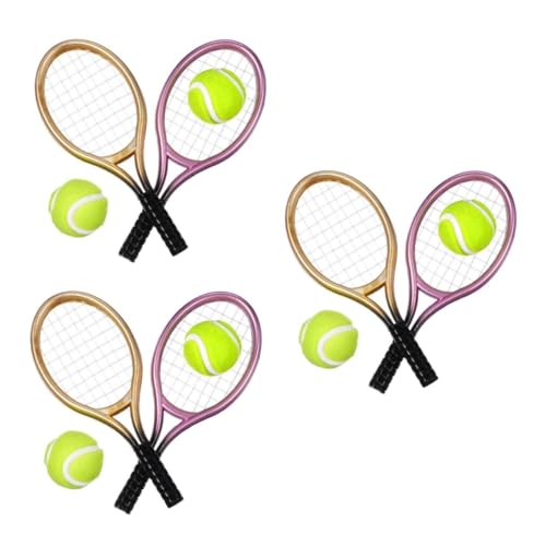 Kisangel 6 Sätze Mini Tennis mit Miniatur Tennisrackets und Bällen Dekorative Mini Sportaccessoires für Puppenhaus und DIY Deko Zufällige Farben Zufällige Farbe Kisangel 6 Sätze Mini Tennis mit Miniatur Tennisrackets und Bällen Dekorative Mini Sportaccessoires für Puppenhaus und DIY Deko Zufällige Farben Zufällige Farbe von Kisangel