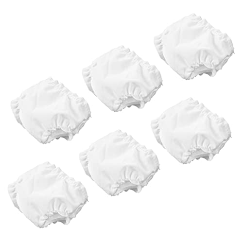 Kisangel 6 Stck. Teiliges Puppenunterwäsche Verstellbar Elastisch Flexible Unterhosen für Puppen Weiße Puppenunterwäsche Zubehör für Puppenkleidung und Puppenhaus Spiel von Kisangel