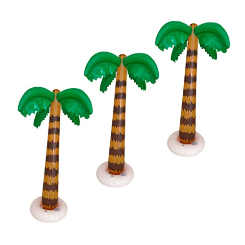 Kisangel 6 Stk aufblasbare Kokospalme Schwimmbad für Kinder Palmen sprengen Obst Kinderspielzeug Requisiten für Schwimmbecken Party-Requisiten Strand erweitern Anlage Ballon Bankett Gläser von Kisangel
