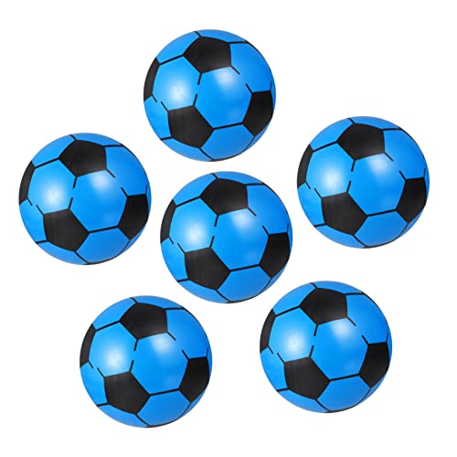 Kisangel 6 Stück Aufblasbare Fußballspielzeuge für Robuste Kunststoffbälle für Innen und Außenaktivitäten für Unisex Spiele Geschenkidee für Geburtstage und Feiertage von Kisangel