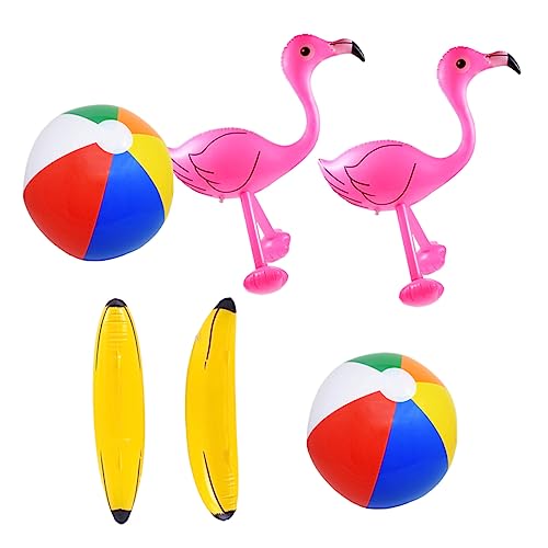 Kisangel 6 Stück Aufblasbare Spielzeuge Ball Strand Banane Wasser Simulation Schwimmen Partyzubehör Gefälligkeiten Für Poolpartys Schwimmhilfen Für Party Gefälligkeiten Colorful von Kisangel