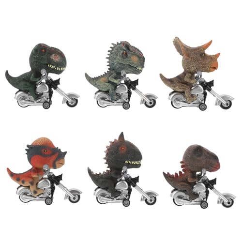 Kisangel 6 Stück Dino-Pullback-Autos, Dinosaurier-Motorrad-Spielzeug, Trägheits-Schiebe-Spielzeugautos für Kinder und Kleinkinder, pädagogische Dino-Figuren als Geburtstagsgeschenk Kisangel 6 Stück Dino-Pullback-Autos, Dinosaurier-Motorrad-Spielzeug, Trägheits-Schiebe-Spielzeugautos für Kinder und Kleinkinder, pädagogische Dino-Figuren als Geburtstagsgeschenk von Kisangel