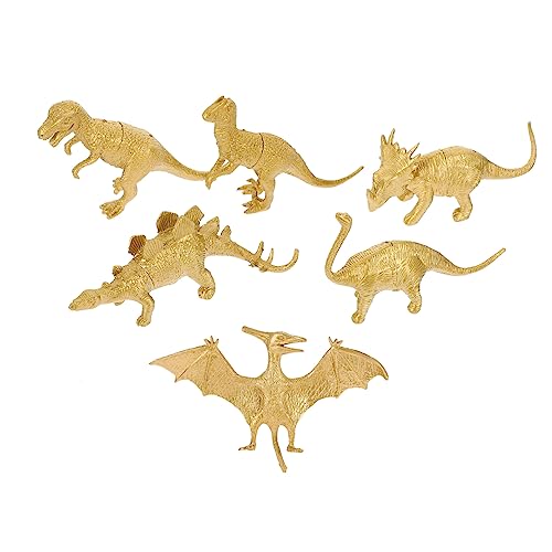 Kisangel 6 Stück Dinosaurier-Modell-Ornamente Goldene Dinosaurier Dinosaurierspielzeug Mädchen Goldener Dinosaurier Dinosaurier-Statue Desktop Schmücken Dinosaurierfiguren Plastik Kisangel 6 Stück Dinosaurier-Modell-Ornamente Goldene Dinosaurier Dinosaurierspielzeug Mädchen Goldener Dinosaurier Dinosaurier-Statue Desktop Schmücken Dinosaurierfiguren Plastik von Kisangel