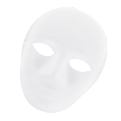 Kisangel 6 Stück Diy Handbemalte Papiermaske Weiße Maske für Maskerade Fasching Karneval und Halloween Bastelmaske für Kreative Kunstprojekte von Kisangel