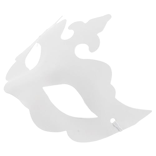 Kisangel 6 Stück Diy Pulp Masken Unbemalte Masken zum Selbermalen für Kreative Bastelprojekte und Maskerade Partys von Kisangel