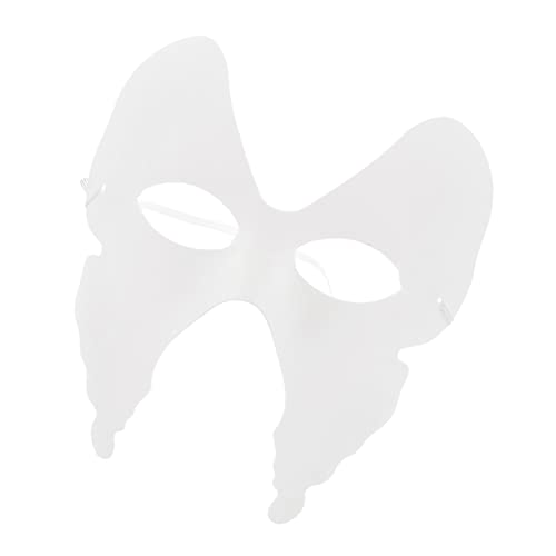 Kisangel 6 Stück Diy Teiliges Weißer Papiermaske Leere Butterfliegen Masken zum Handbemalen für Kreative Kostüme und Besondere Anlässe von Kisangel