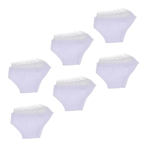 Kisangel 6 Stück Elastische Puppenunterwäsche aus Baumwolle Waschbar und Wiederverwendbar Geeignet für Barbie Ähnliche Puppen Puppenzubehör für Selbstständigkeit von Kisangel