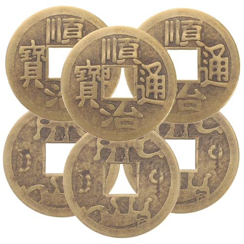 Kisangel 6 Stück Filigrane Messing Chinesische Münzen für Feng Shui und DIY Vielseitige Bastel Accessoires für Chinesische Knoten Armbänder und Dekorative Anhänger Leicht und Kompakt Kisangel 6 Stück Filigrane Messing Chinesische Münzen für Feng Shui und DIY Vielseitige Bastel Accessoires für Chinesische Knoten Armbänder und Dekorative Anhänger Leicht und Kompakt von Kisangel