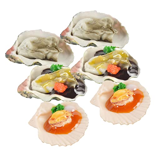 Kisangel 6 Stück Fischmodellschmuck realistische Lebensmittelrequisiten simuliertes Meeresfrüchtespiel vorgibt Essen gefälschte Austern gefälschtes gekochtes Garnelenmodell PVC Kisangel 6 Stück Fischmodellschmuck realistische Lebensmittelrequisiten simuliertes Meeresfrüchtespiel vorgibt Essen gefälschte Austern gefälschtes gekochtes Garnelenmodell PVC von Kisangel