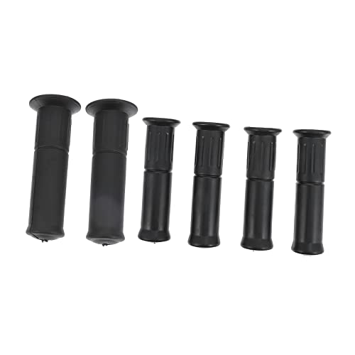 Kisangel 6 Stück Gummihandschuhe Wagen schubkarre Einkaufsgriff Trolley-Griffabdeckung Trolley-Griffhüllen Trolley-Griffschutz Trolley-Griffsättel Deckung umgehen Schwarz von Kisangel