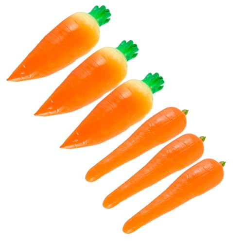 Kisangel 6 Stück Karotten-Modell Karotten-Requisiten für die Küche Simulationsgemüse Karottendekor Karotten zum Basteln Tu so, als würdest du Karotte simulierte Karotte PVC Kisangel 6 Stück Karotten-Modell Karotten-Requisiten für die Küche Simulationsgemüse Karottendekor Karotten zum Basteln Tu so, als würdest du Karotte simulierte Karotte PVC von Kisangel