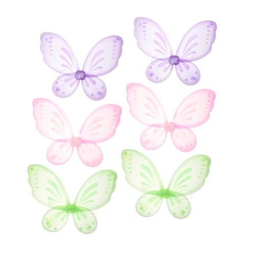 Kisangel 6 Stück Kinderflügel feeflügeln Kinderkleider kinderparty mitgebsel kinderkleidung die Wings Kostüm für schmetterlingsflügel Cosplay Fee Cosplay Flügel Feenflügel-Cosplay Nylon Kisangel 6 Stück Kinderflügel feeflügeln Kinderkleider kinderparty mitgebsel kinderkleidung die Wings Kostüm für schmetterlingsflügel Cosplay Fee Cosplay Flügel Feenflügel-Cosplay Nylon von Kisangel