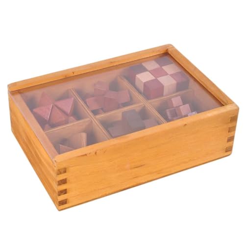 Kisangel 6 Stück Kongming Schloss Luban Schloss Iq-Puzzle 3D-puzzlekugel Holz 3D-Puzzle Hölzern Kisangel 6 Stück Kongming Schloss Luban Schloss Iq-Puzzle 3D-puzzlekugel Holz 3D-Puzzle Hölzern von Kisangel